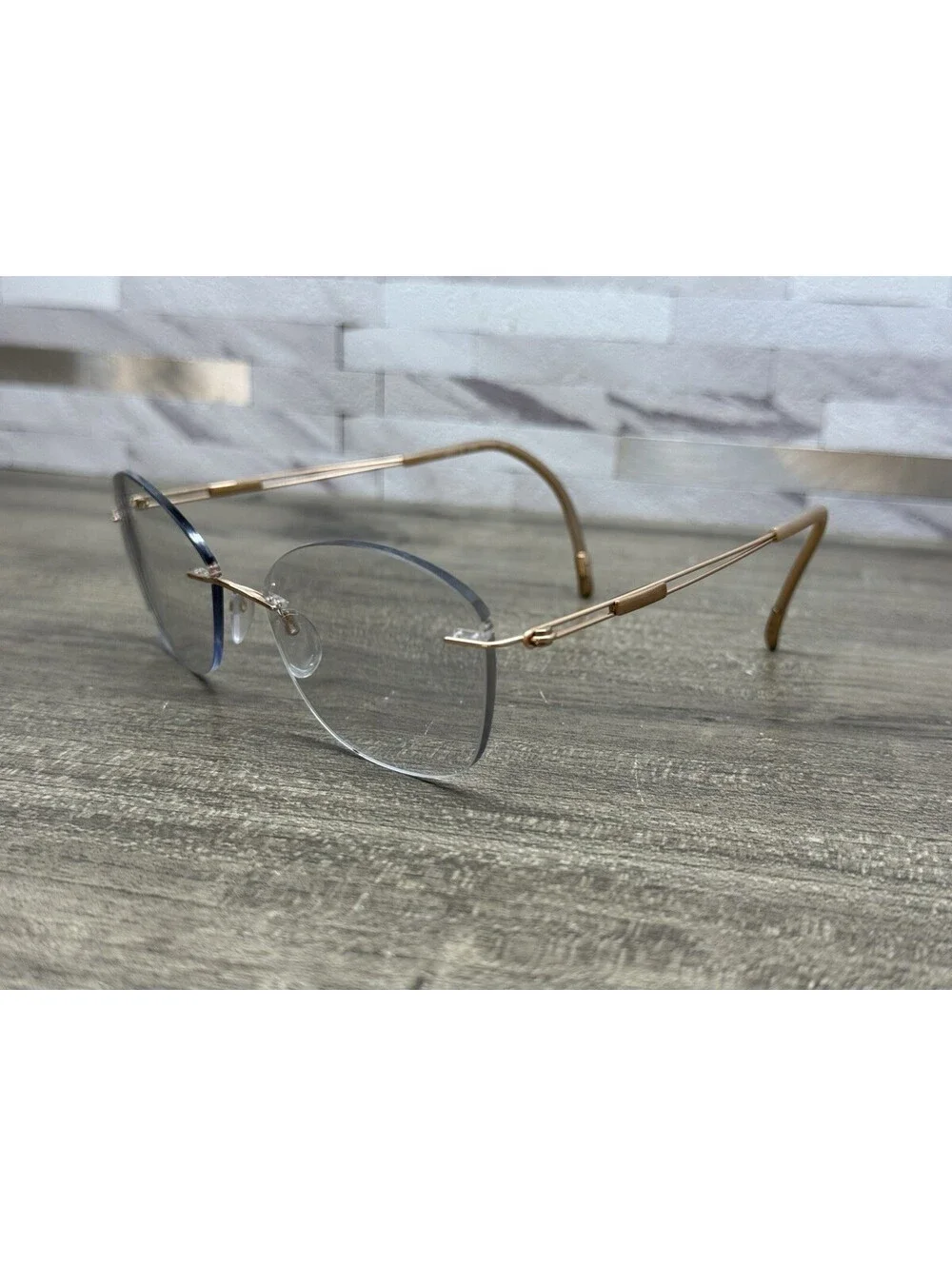 Silhouette Eyeglasses 5521 70 3530 Titan Rose Gold Rimless Austria 53[]19 140